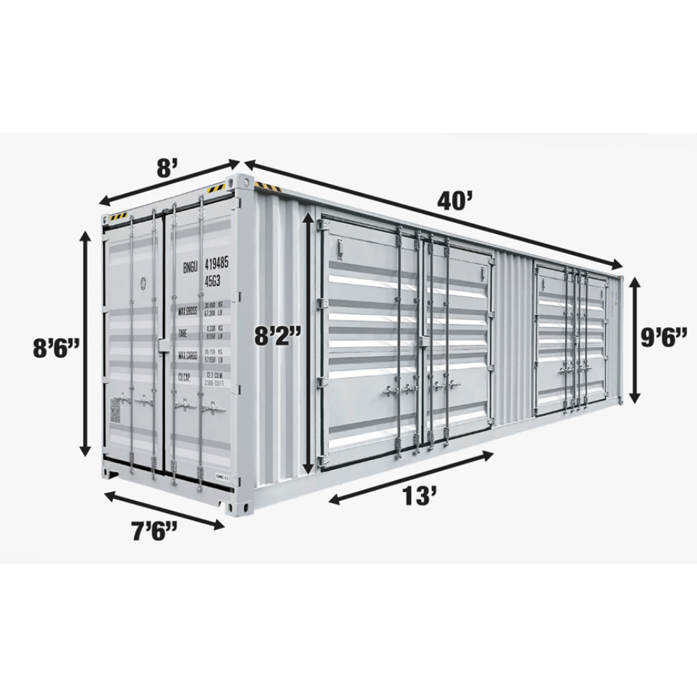 40′ High Cube w/ 2 Side doors